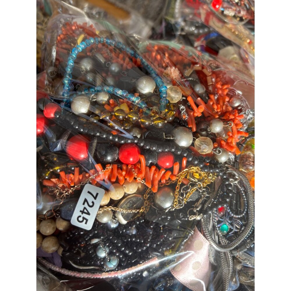 4.1 pounds Mixed Jewelry Lot With Beaded Necklaces Bracelets & Earrings Assortme - Picture 2 of 14